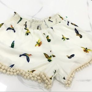 Honey Belle Pom-Pom Fringe Shorts